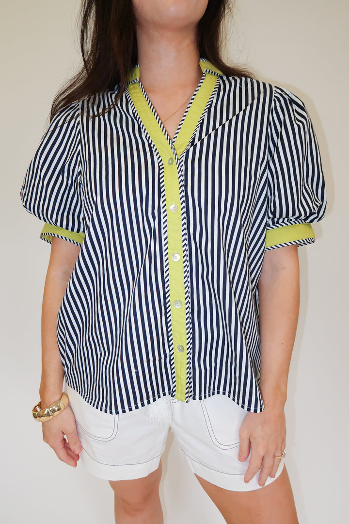 Lucky Stripe Top - The Pink Tulip Clothing