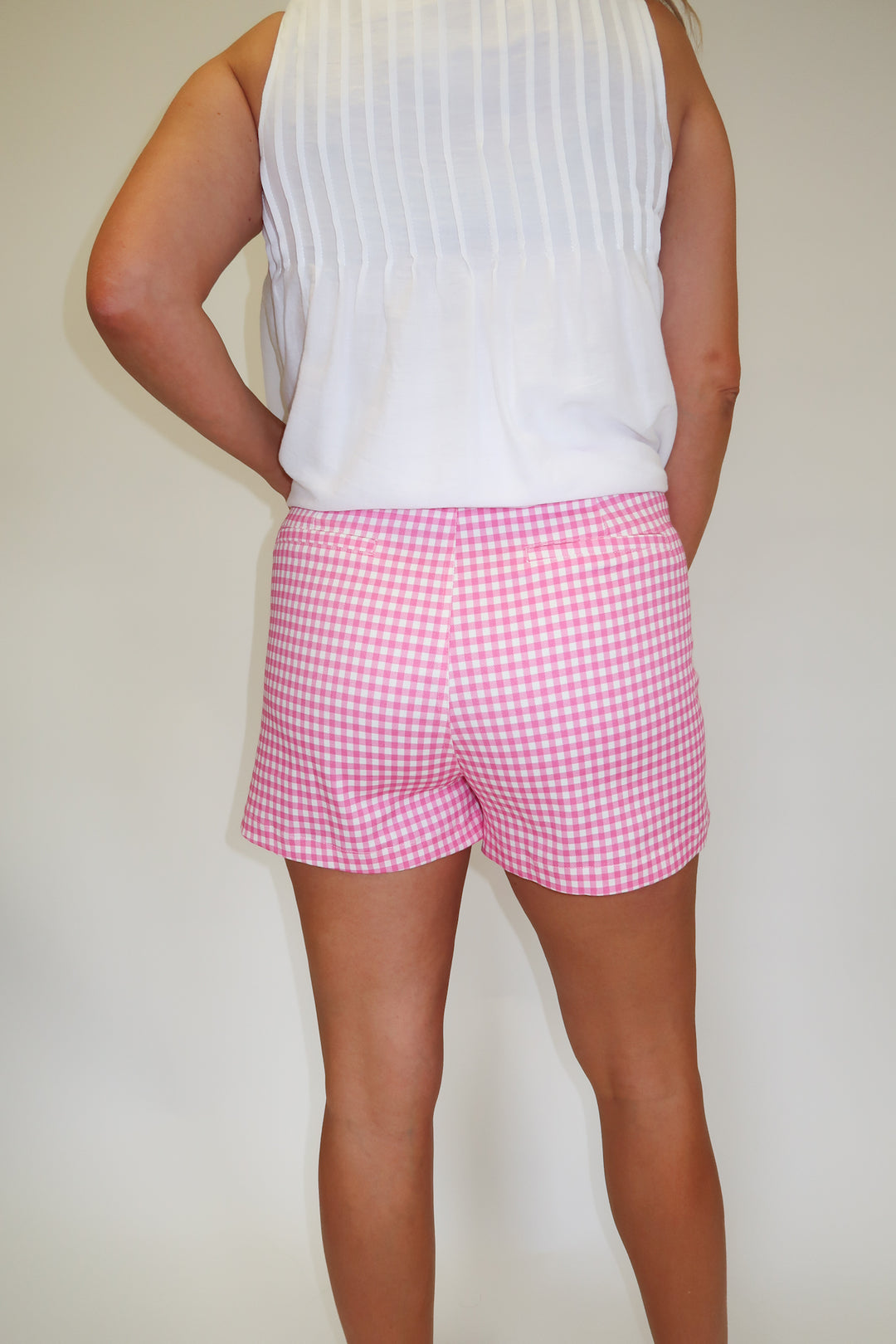 Pretty in Check Shorts - The Pink Tulip Clothing