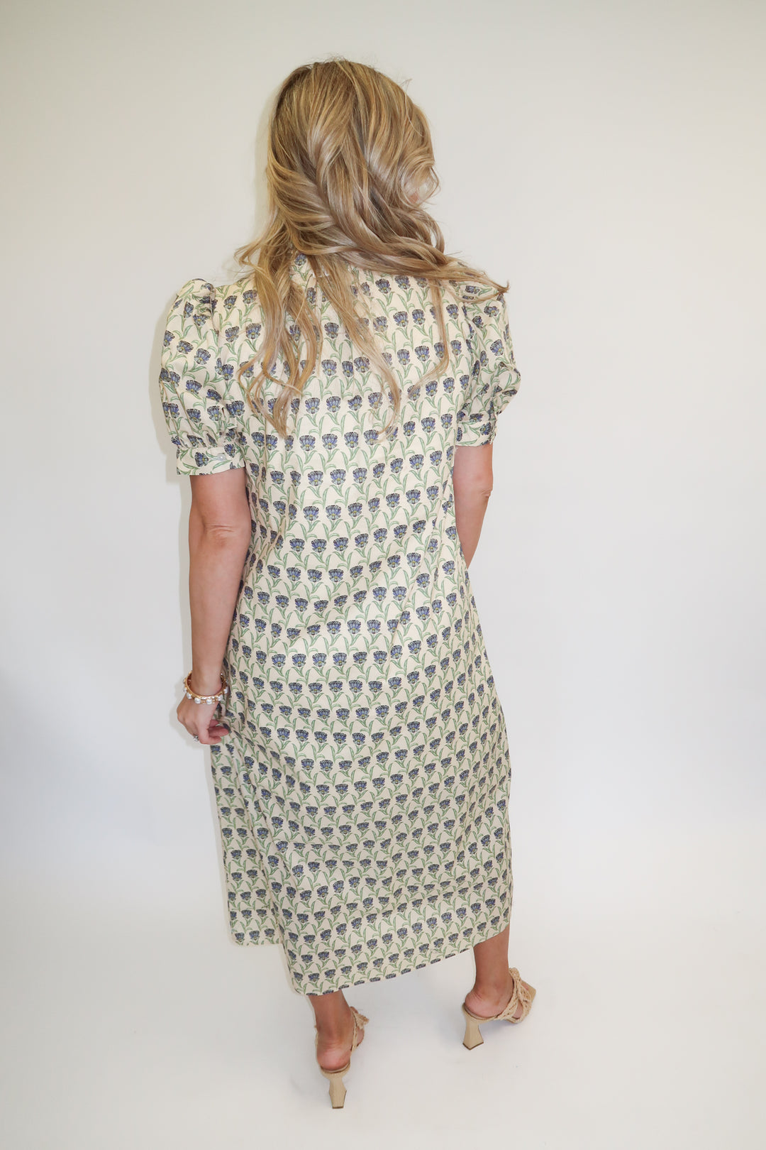 Soft Meadow Midi Dress - The Pink Tulip Clothing