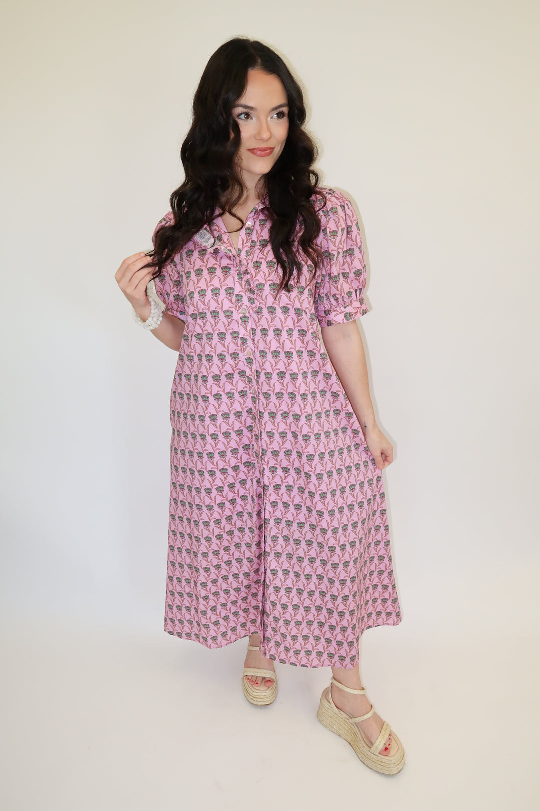 Petal Lane Midi Dress - The Pink Tulip Clothing