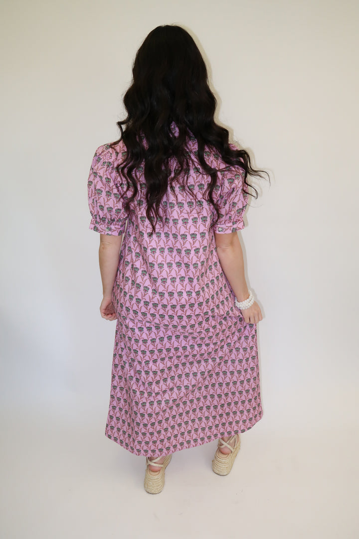 Petal Lane Midi Dress - The Pink Tulip Clothing