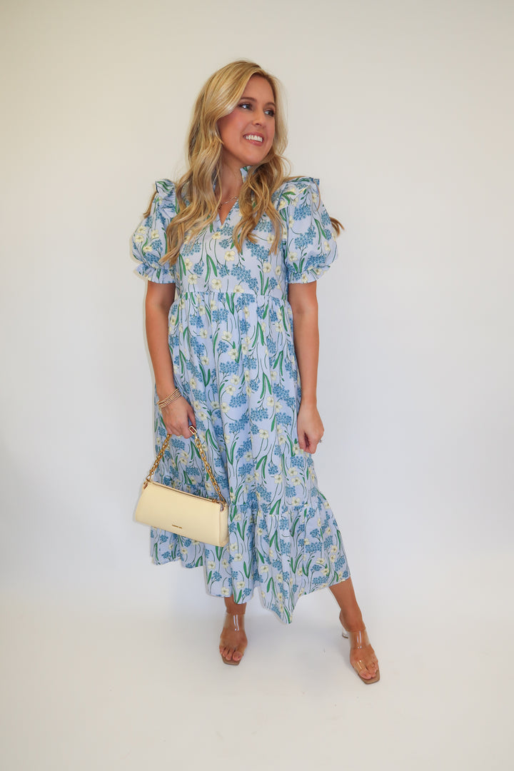 Hydrangea Season Dress - The Pink Tulip Clothing