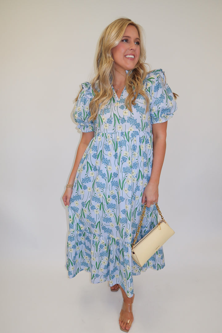 Hydrangea Season Dress - The Pink Tulip Clothing