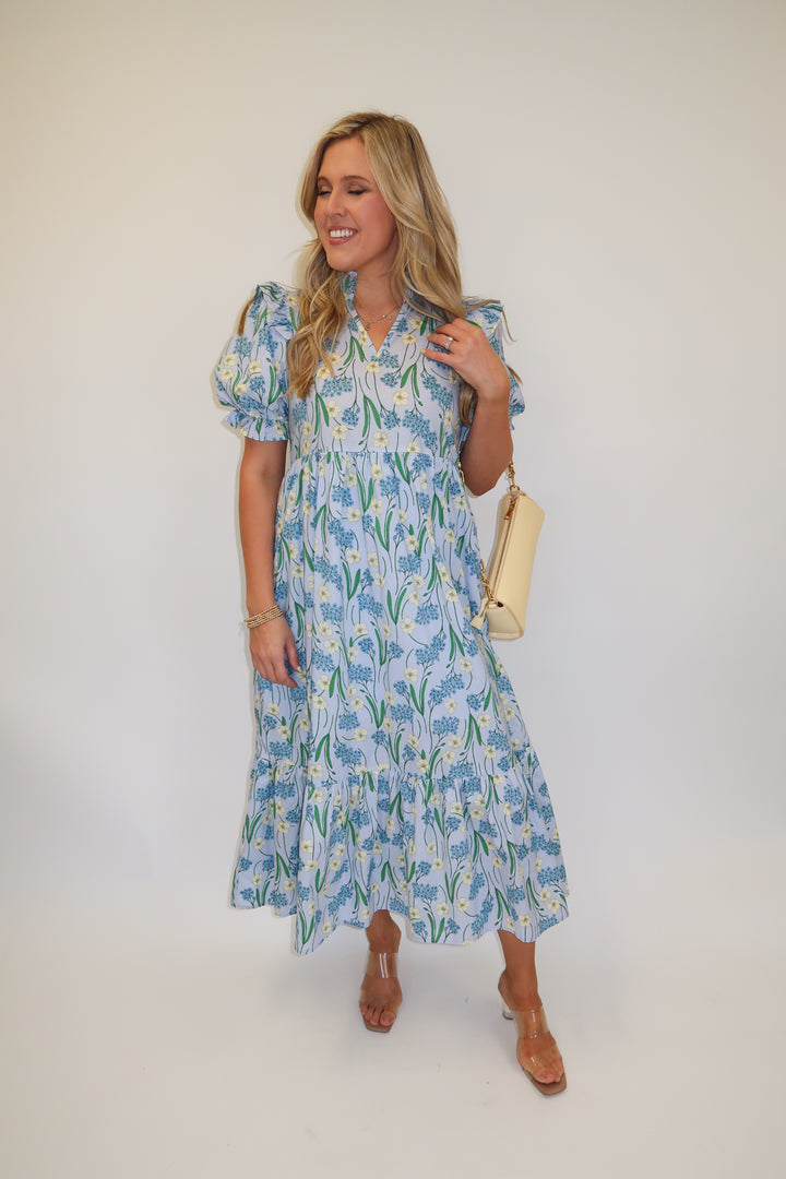 Hydrangea Season Dress - The Pink Tulip Clothing