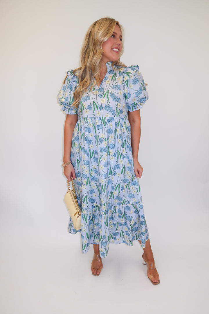 Hydrangea Season Dress - The Pink Tulip Clothing