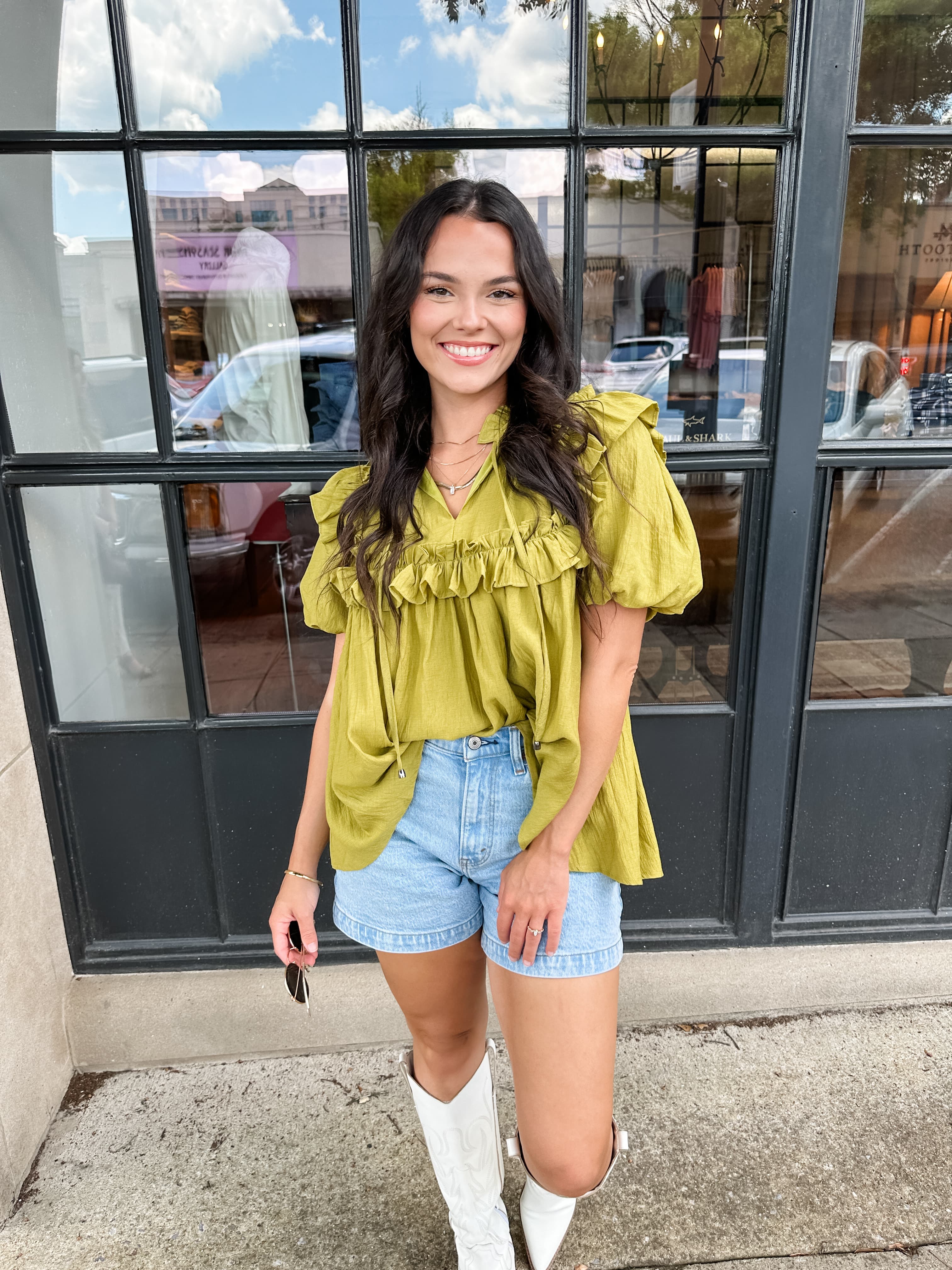 Square Ruffle Floaty Top