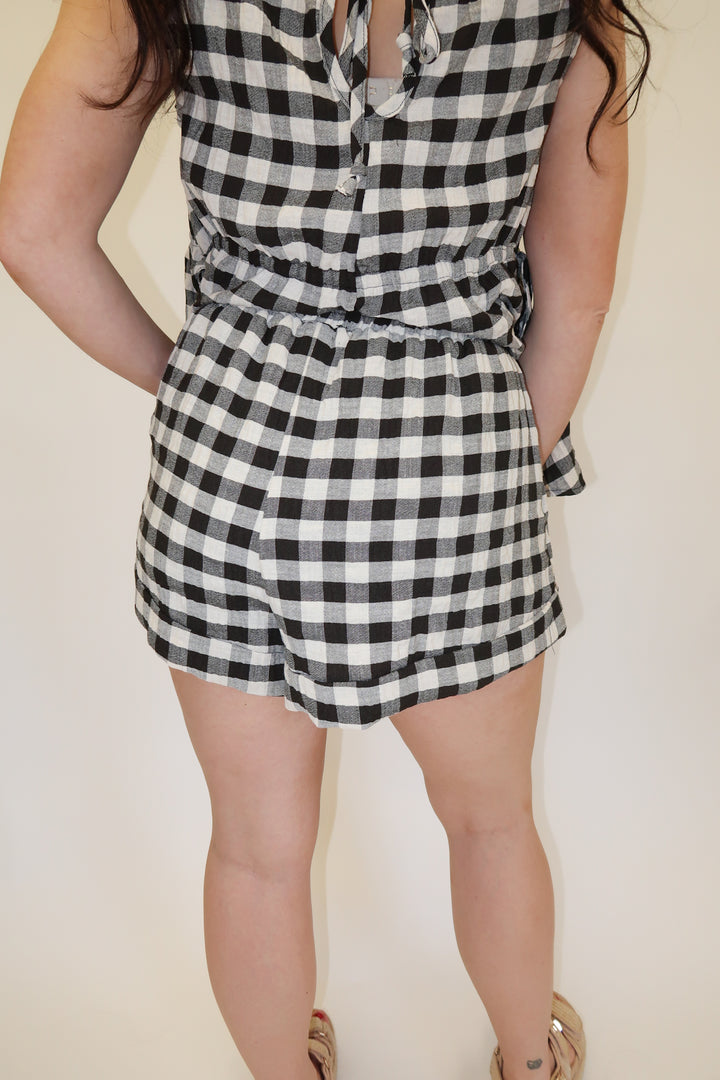 Sweet Check Shorts - The Pink Tulip Clothing