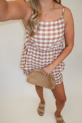 Sweet Check Tie Top - The Pink Tulip Clothing