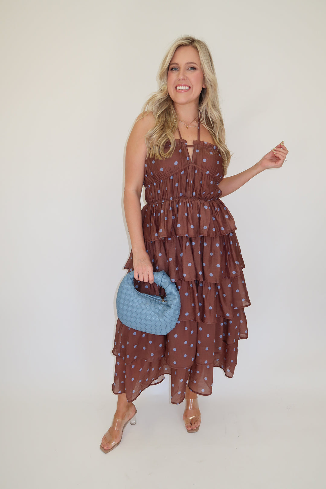 Pretty Polka Party Dress - The Pink Tulip Clothing