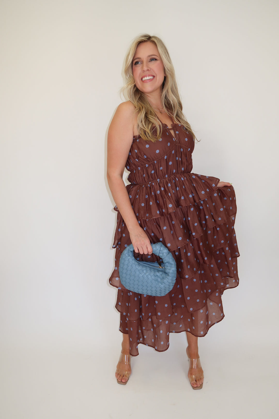 Pretty Polka Party Dress - The Pink Tulip Clothing