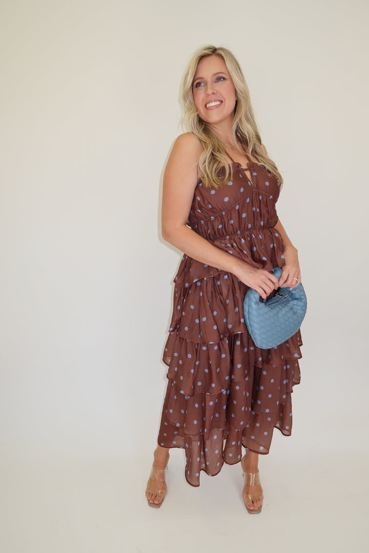 Pretty Polka Party Dress - The Pink Tulip Clothing