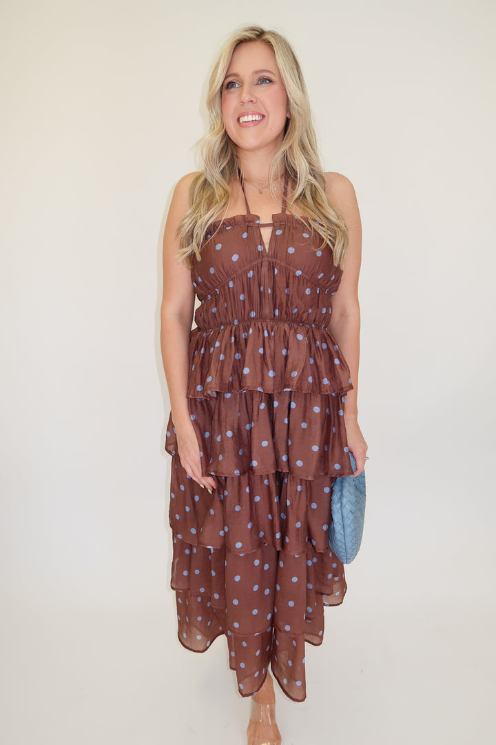 Pretty Polka Party Dress - The Pink Tulip Clothing