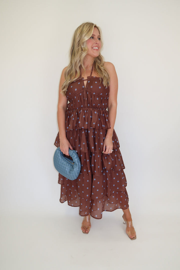 Pretty Polka Party Dress - The Pink Tulip Clothing