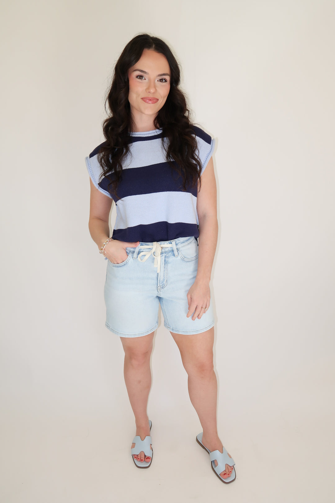 Seaside Stripe Top - The Pink Tulip Clothing