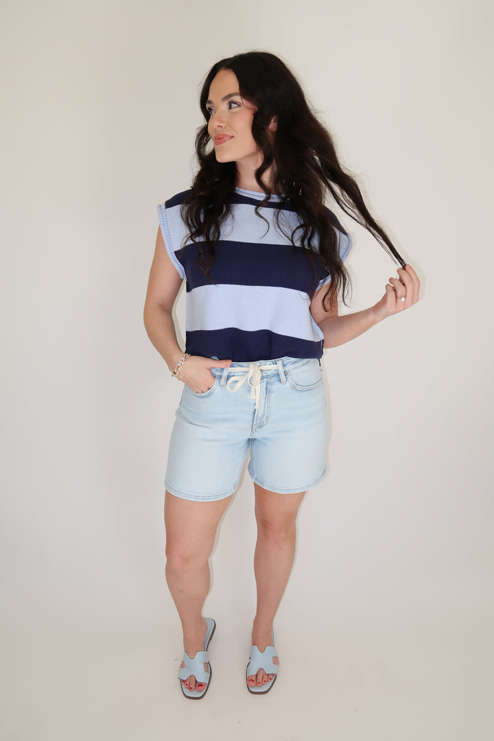 Seaside Stripe Top - The Pink Tulip Clothing