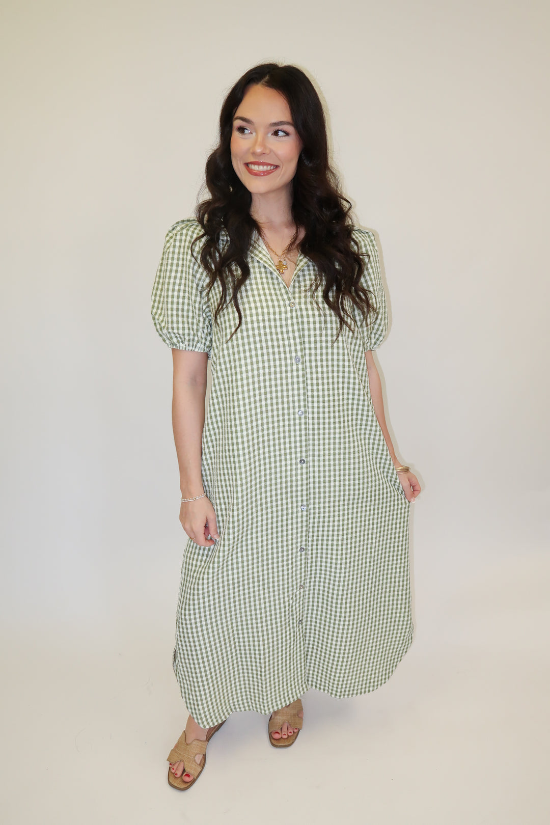 Sweet Magnolia Midi Dress - The Pink Tulip Clothing
