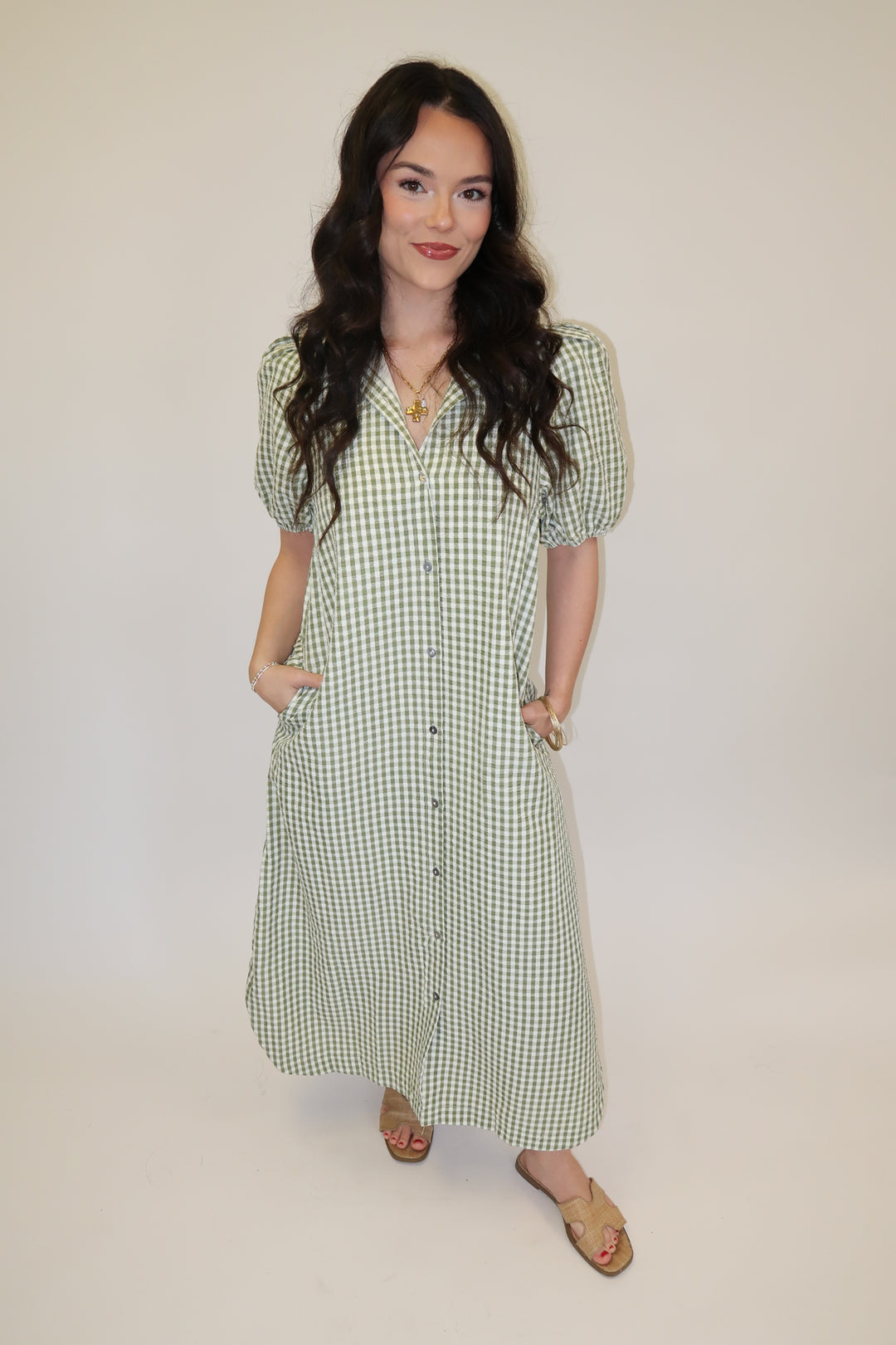 Sweet Magnolia Midi Dress - The Pink Tulip Clothing