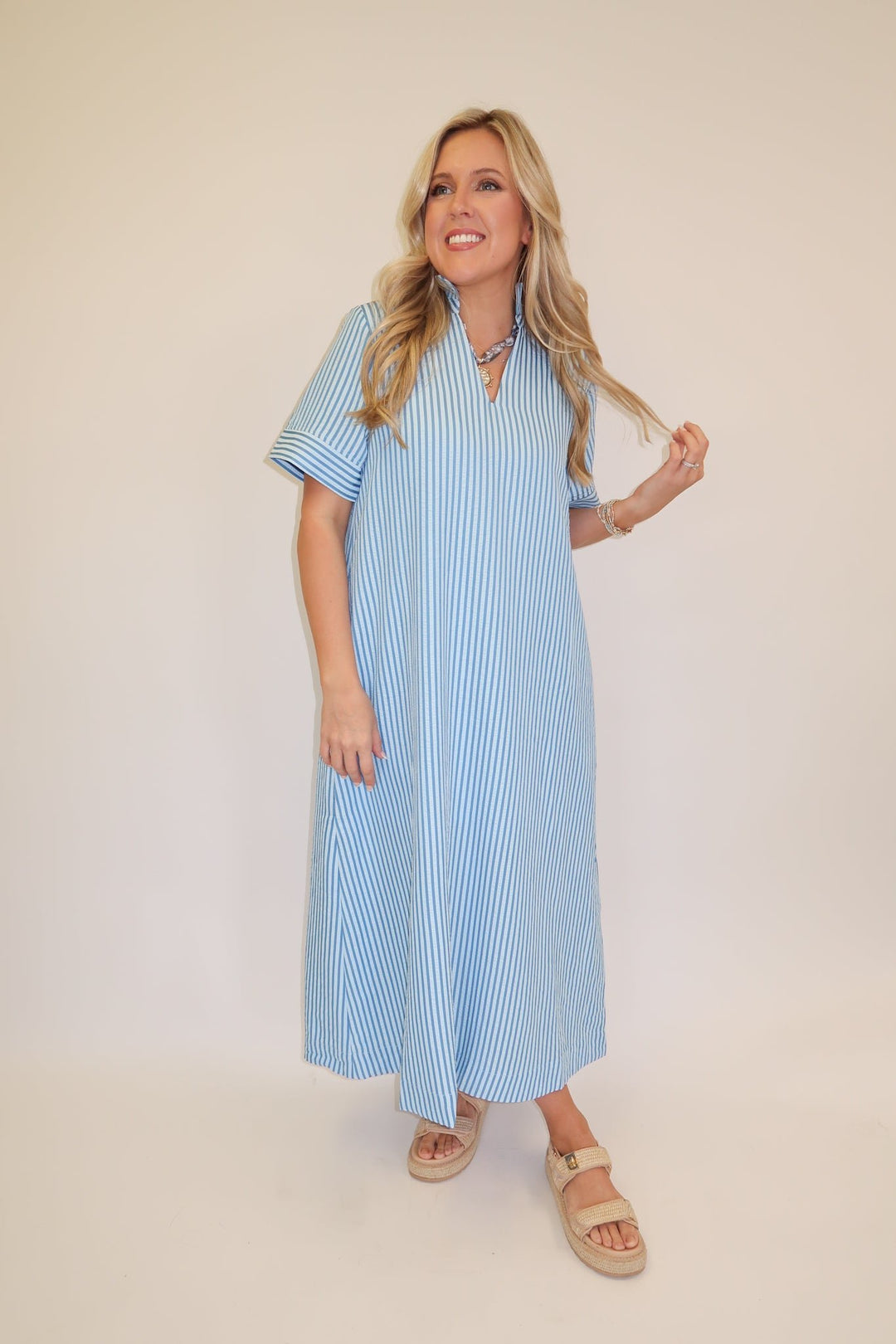 Day to Day Midi Dress - The Pink Tulip Clothing