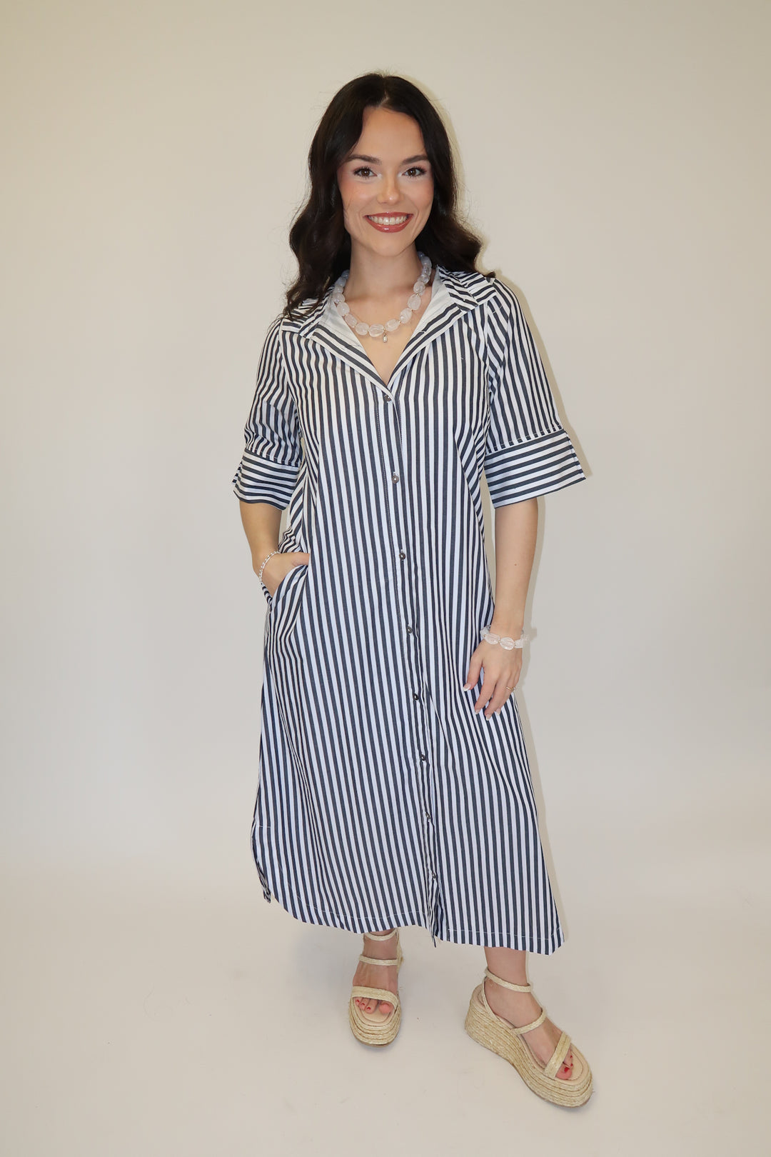 On the Agenda Midi Dress - The Pink Tulip Clothing