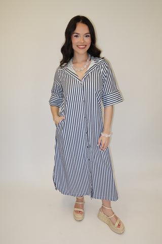 On the Agenda Midi Dress - The Pink Tulip Clothing