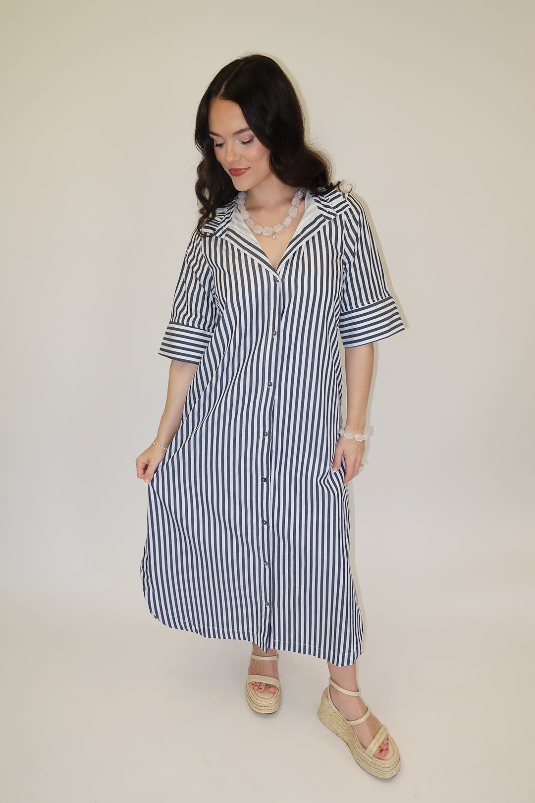 On the Agenda Midi Dress - The Pink Tulip Clothing