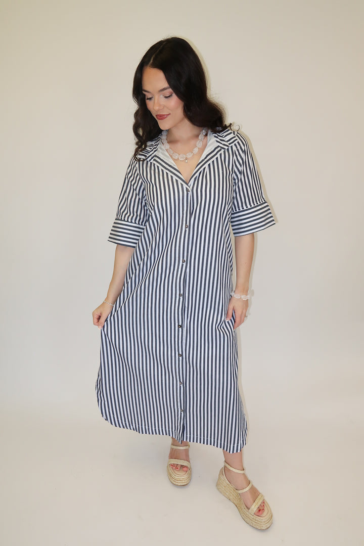 On the Agenda Midi Dress - The Pink Tulip Clothing