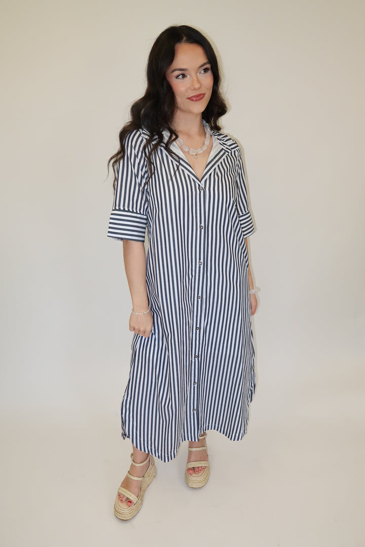 On the Agenda Midi Dress - The Pink Tulip Clothing