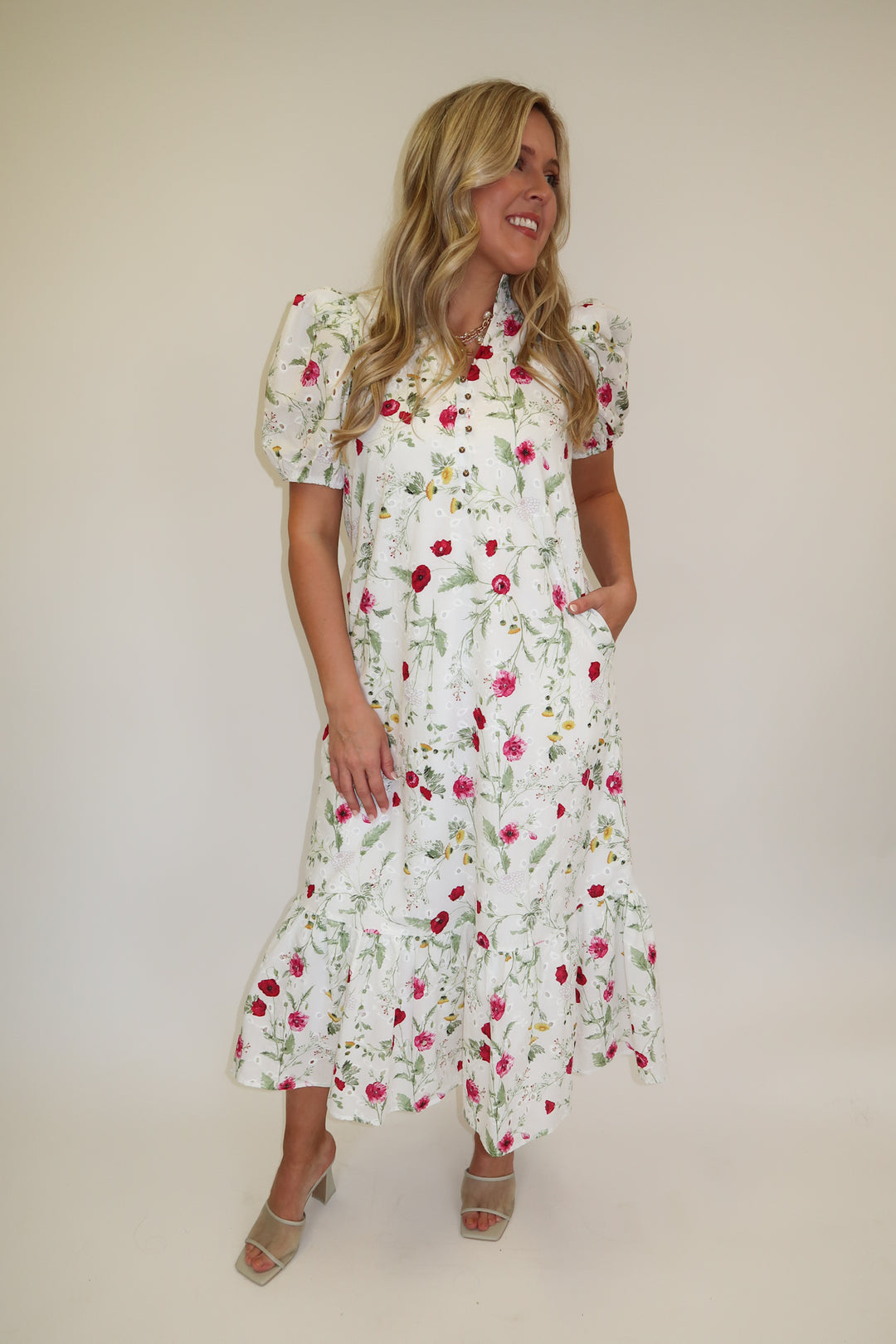 Take Me There Midi Dress - The Pink Tulip Clothing