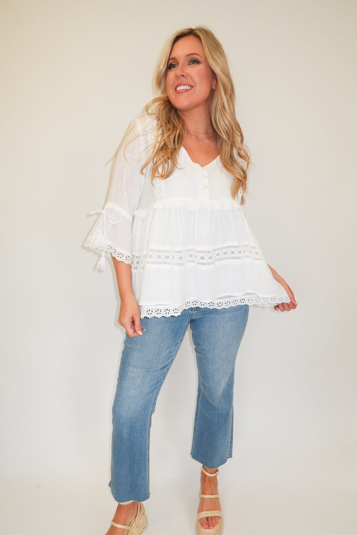 Lovely Lace Top - The Pink Tulip Clothing