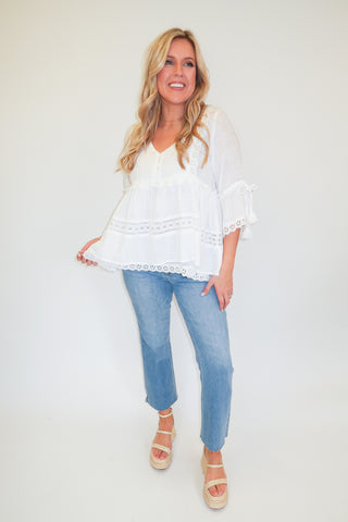 Lovely Lace Top - The Pink Tulip Clothing