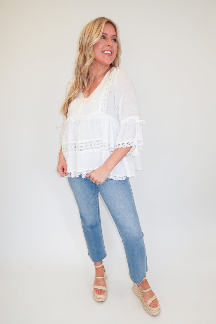 Lovely Lace Top - The Pink Tulip Clothing