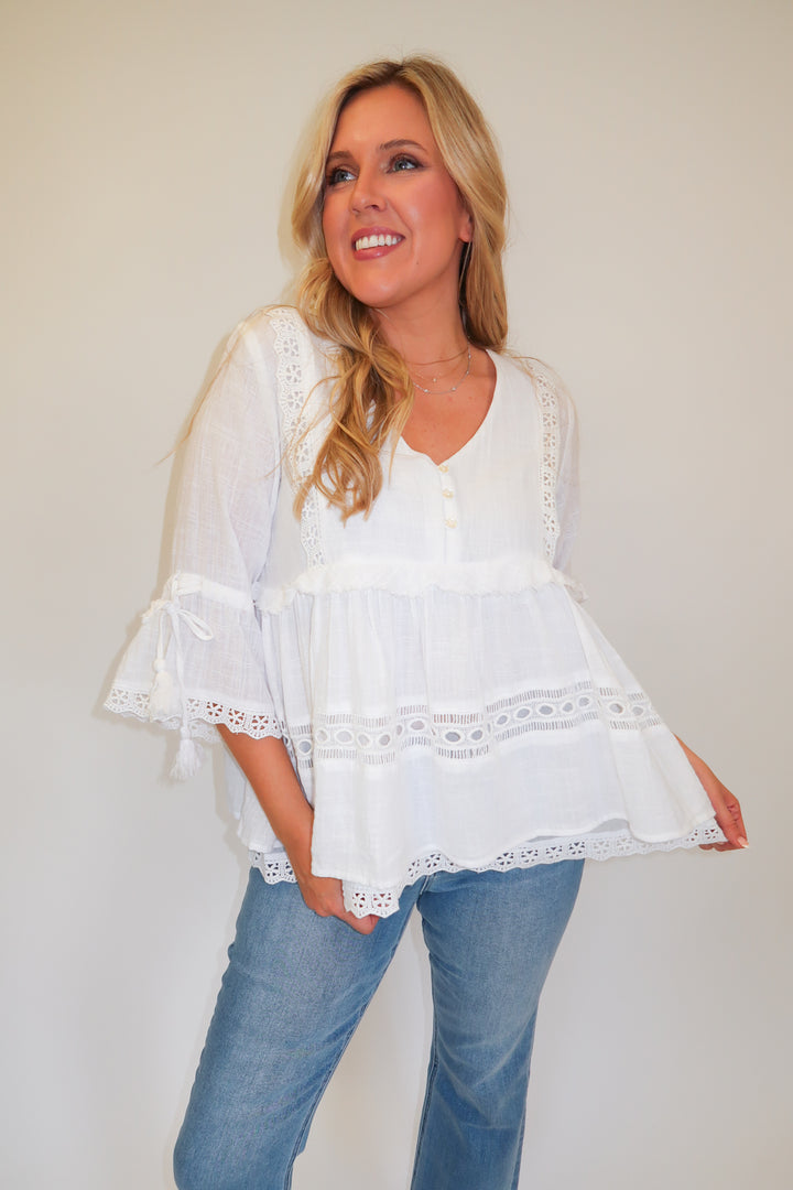 Lovely Lace Top - The Pink Tulip Clothing