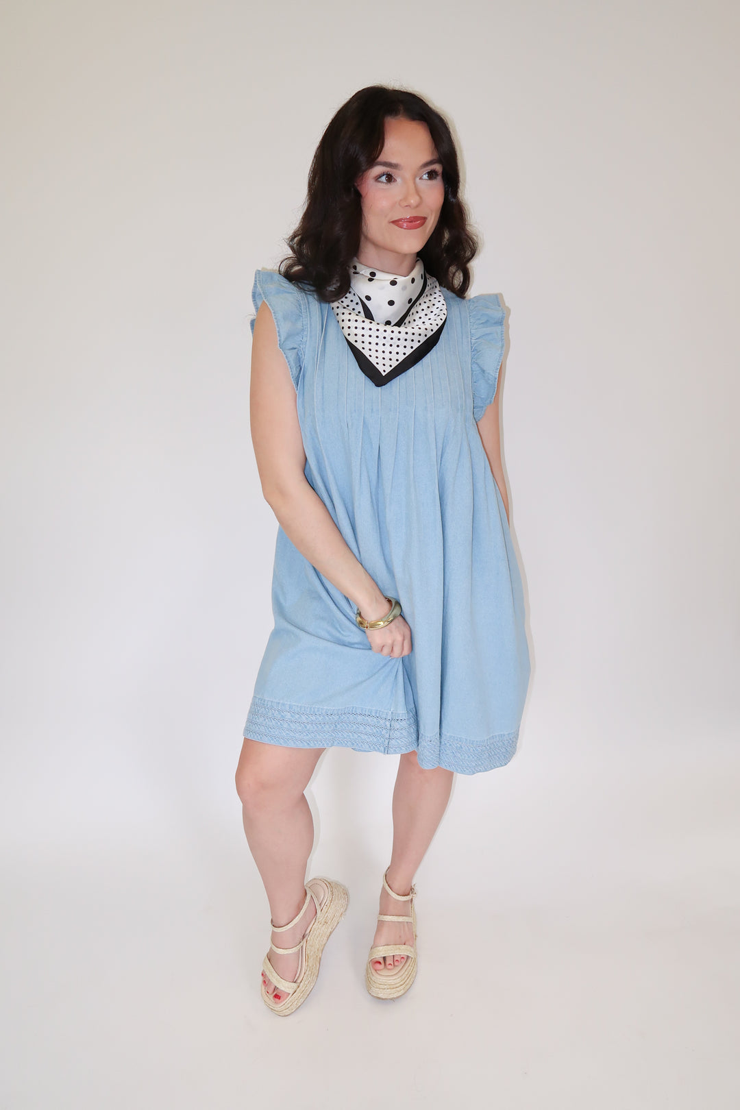 Denim Days Ahead Dress - The Pink Tulip Clothing