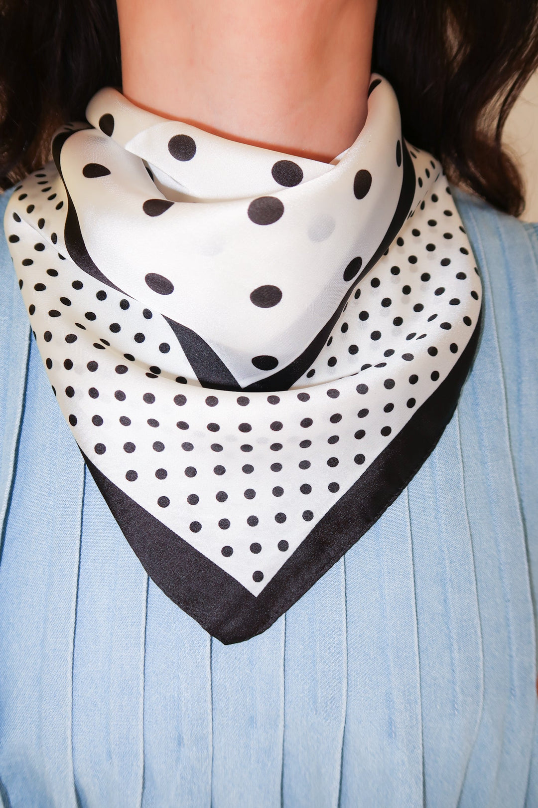 Polka Dot Neck Scarf - The Pink Tulip Clothing