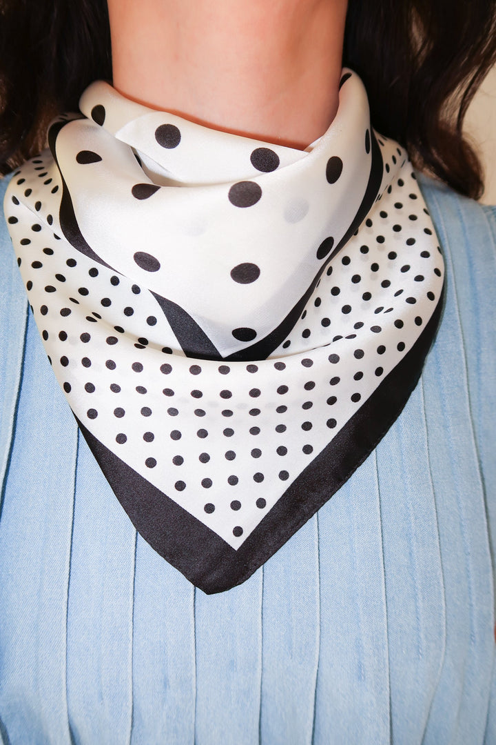 Polka Dot Neck Scarf - The Pink Tulip Clothing