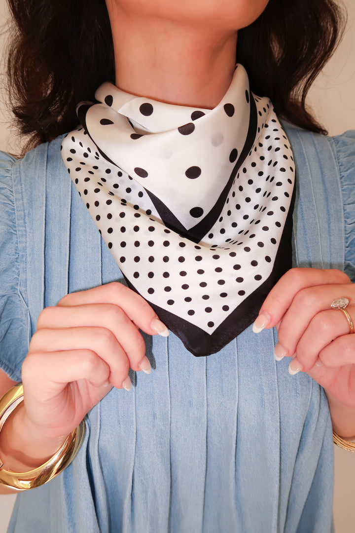 Polka Dot Neck Scarf - The Pink Tulip Clothing