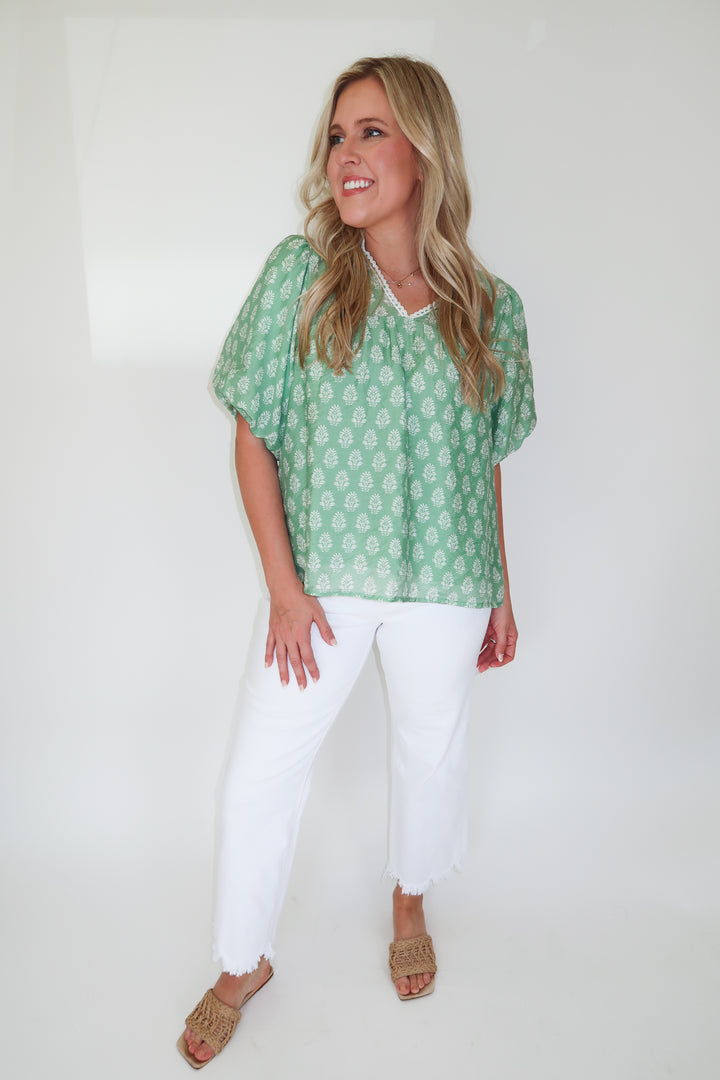 Blooming Morning Top - The Pink Tulip Clothing