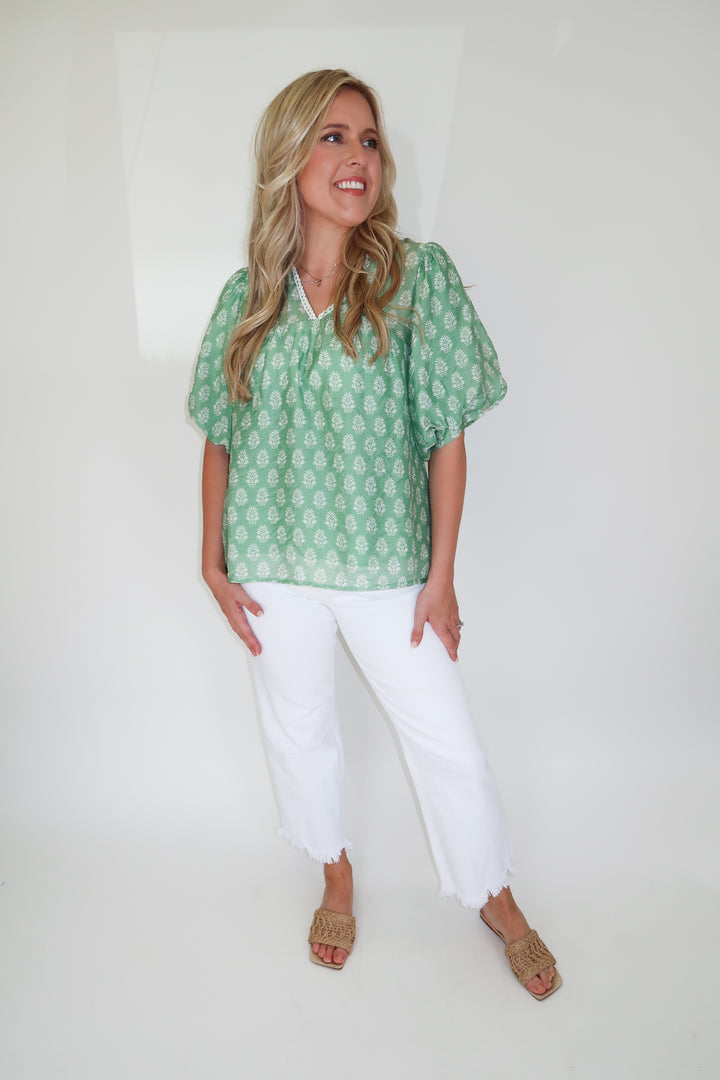 Blooming Morning Top - The Pink Tulip Clothing