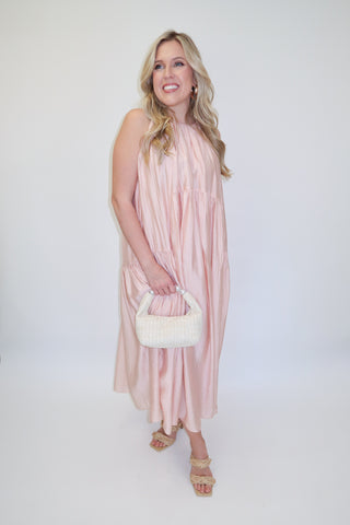 Float Through Light Pink Midi Dress BLUSH / Medium