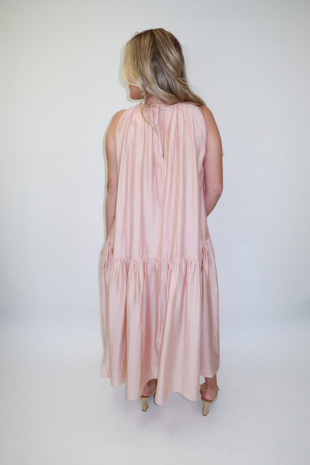 Float Through Light Pink Midi Dress - The Pink Tulip Clothing
