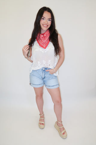 Worth the Wait Lace Spaghetti Strap Tank - The Pink Tulip Clothing
