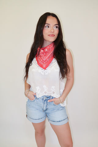Worth the Wait Lace Spaghetti Strap Tank - The Pink Tulip Clothing