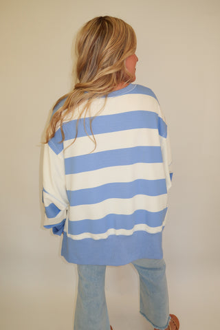 Weekend Stripe Pullover - The Pink Tulip Clothing