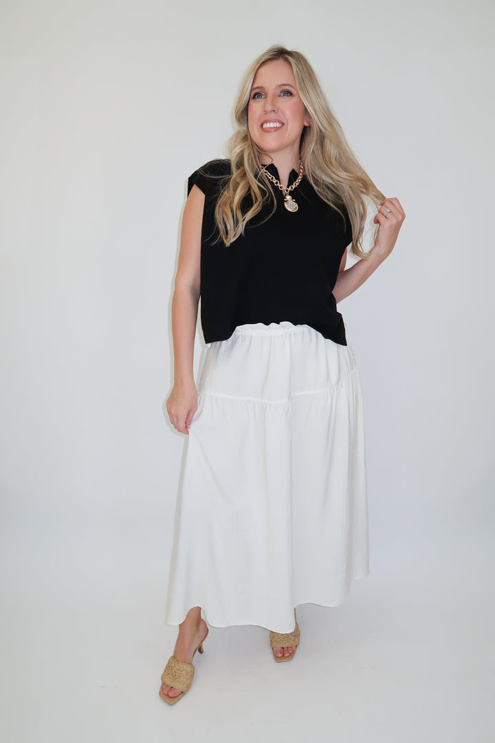 Low Key Favorite Black Knit Top - The Pink Tulip Clothing