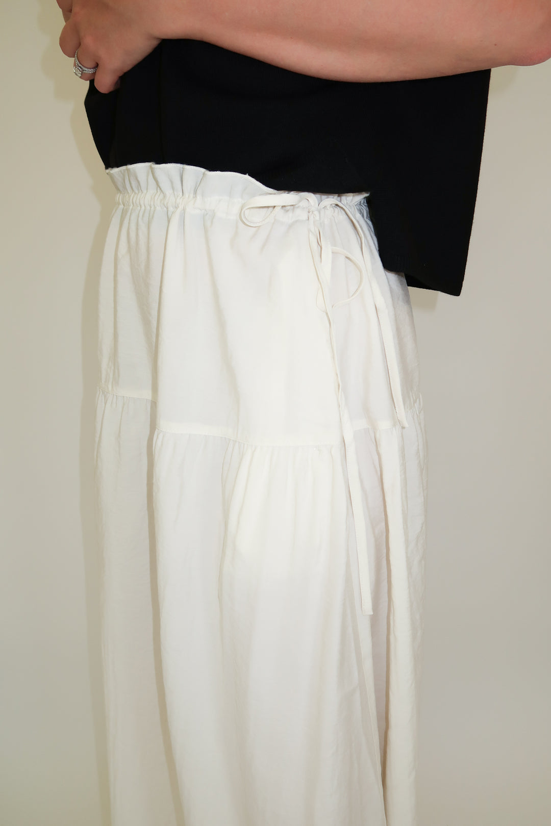 Go With It Lightweight Tie Midi Skirt - The Pink Tulip Clothing