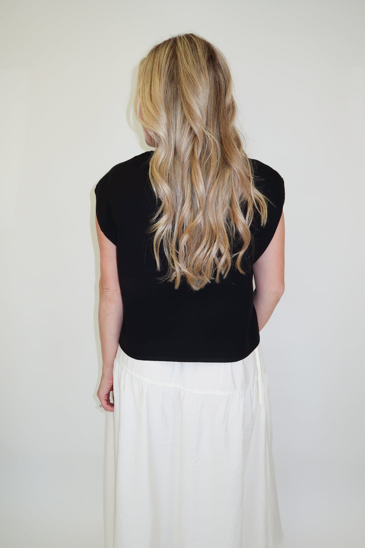 Low Key Favorite Black Knit Top - The Pink Tulip Clothing