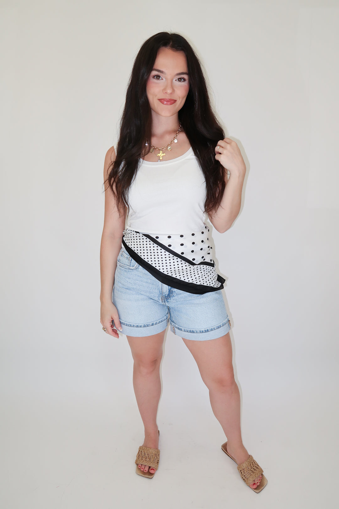 Double Take Stretchy Ribbed Tank - The Pink Tulip Clothing