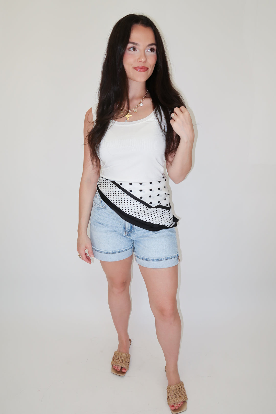 Double Take Stretchy Ribbed Tank - The Pink Tulip Clothing