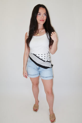 Double Take Stretchy Ribbed Tank - The Pink Tulip Clothing