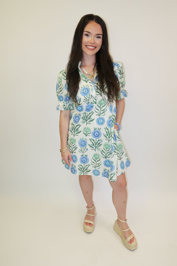 Smooth Sailing Floral Shift Dress - The Pink Tulip Clothing